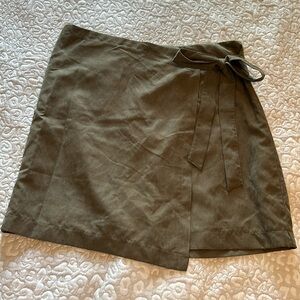 Suede skirt